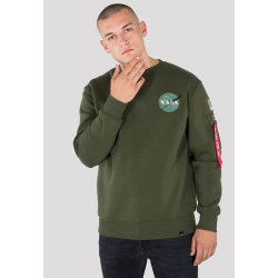 ALPHA INDUSTRIES Mikina Space Shuttle Sweater - dark green (178307/257)