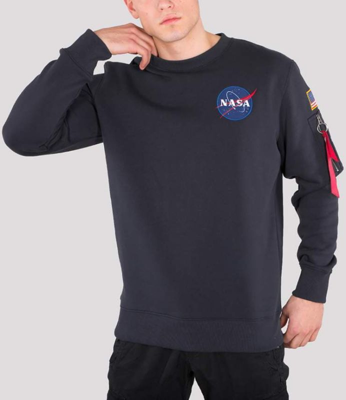 ALPHA INDUSTRIES Mikina Space Shuttle Sweater - modrá (178307/07)