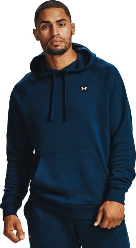 UNDER ARMOUR Mikina Rival Fleece Hoodie - modrá (1357092-408)