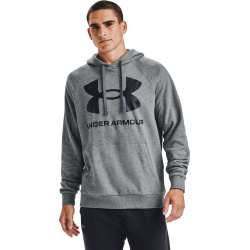 UNDER ARMOUR Mikina Rival Fleece Big Logo HD - šedá (1357093-012)