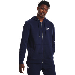 UNDER ARMOUR Mikina Essential Fleece FZ Hood - navy (1373881-410)