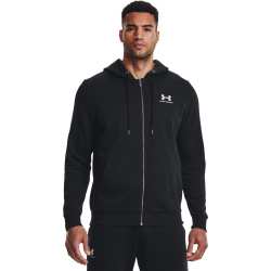 UNDER ARMOUR Mikina Essential Fleece FZ Hood - čierna (1373881-001)