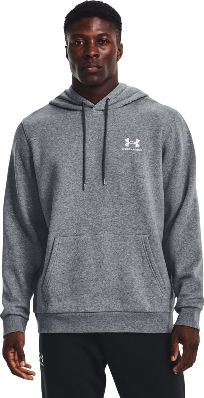 UNDER ARMOUR Mikina Essential Fleece Hoodie - šedá (1373880-012)