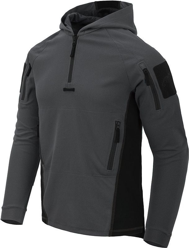 HELIKON Mikina s kapucňou RANGE HOODIE - TopCool - šedá / čierna (BL-BRH-TC-3501A)