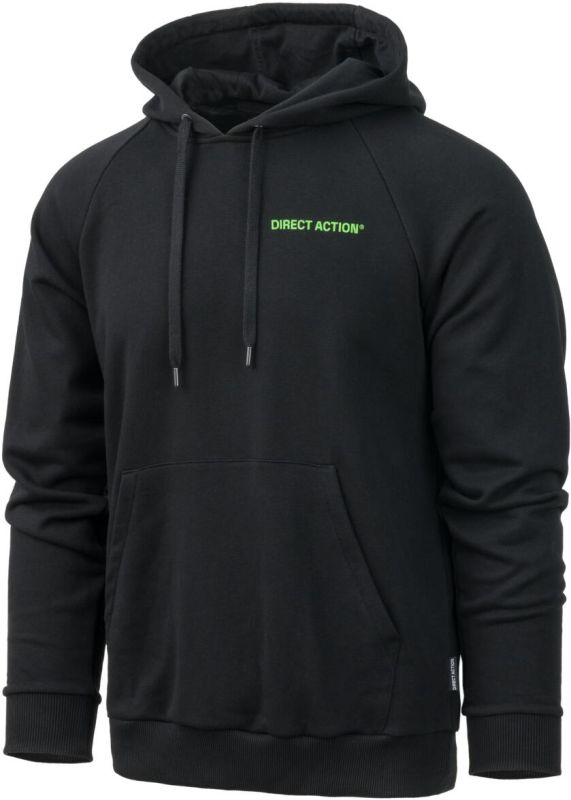 DIRECT ACTION Mikina s kapucňou Into the dark - black (HO-DAID-CTB-BLK)