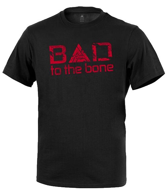 DIRECT ACTION Tričko Bad to the Bone - čierne (TS-BTTB-CTN-BLK)