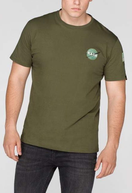 ALPHA INDUSTRIES Tričko Space Shuttle T - dark green (176507/257)