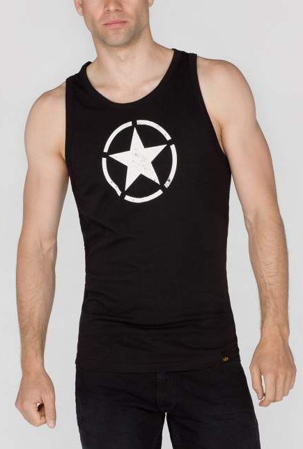 ALPHA INDUSTRIES Tielko Star Tank - čierne (176540/03)