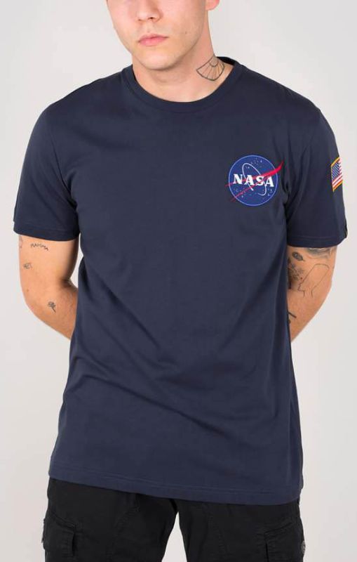 ALPHA INDUSTRIES Tričko Space Shuttle T - modré (176507/07)