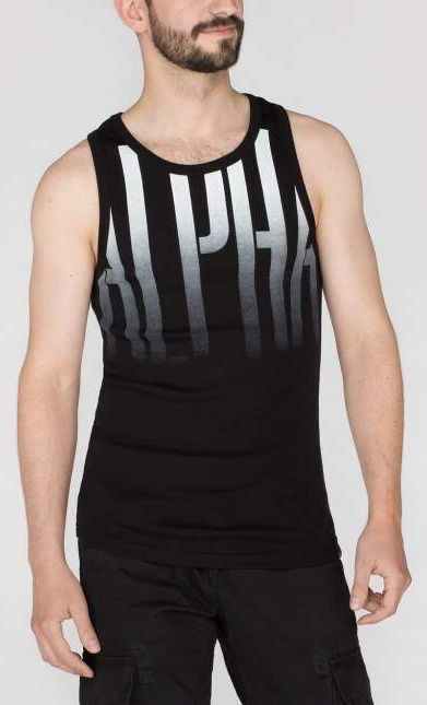 ALPHA INDUSTRIES Tielko Fade Out Tank - čierne (176541/03)