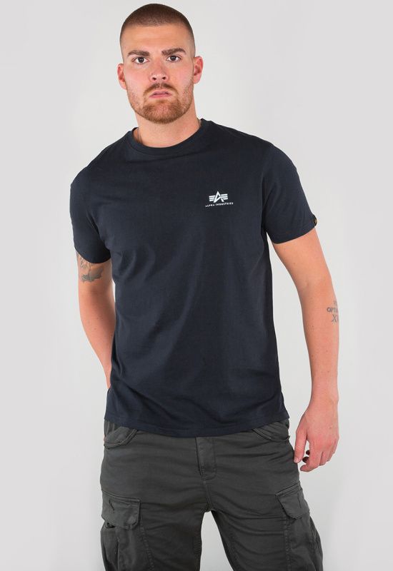 ALPHA INDUSTRIES Tričko BASIC T Small Logo - modré (188505/07)