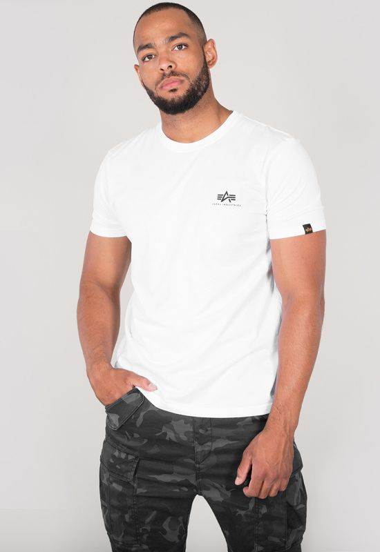 ALPHA INDUSTRIES Tričko BASIC T Small Logo - biele (188505/9)