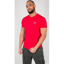 ALPHA INDUSTRIES Tričko BASIC T Small Logo - speed red (188505/328)