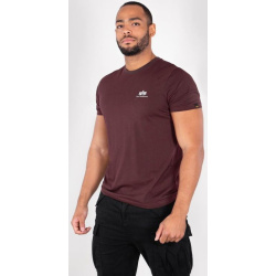 ALPHA INDUSTRIES Tričko BASIC T Small Logo - deep maron (188505/21)