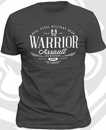 WARRIOR Tričko Vintage - charcoal (W-EO-TSHIRT-V-CHA)