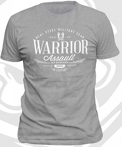 WARRIOR Tričko Vintage - šedé (W-EO-TSHIRT-V-HG)