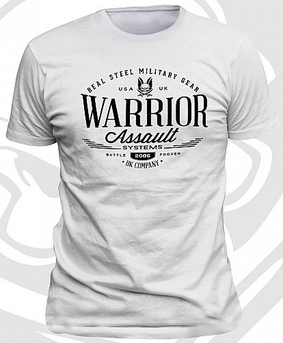 WARRIOR Tričko Vintage - biele (W-EO-TSHIRT-V-W)