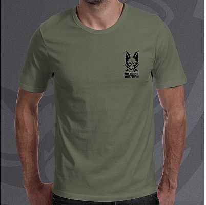 WARRIOR Tričko Vintage - olive drab (W-TSHIRT-OD)