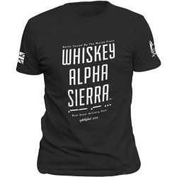 WARRIOR Tričko Whiskey Alpha Sierra - čierne (W-EO-TSHIRT-WAS-BLK)