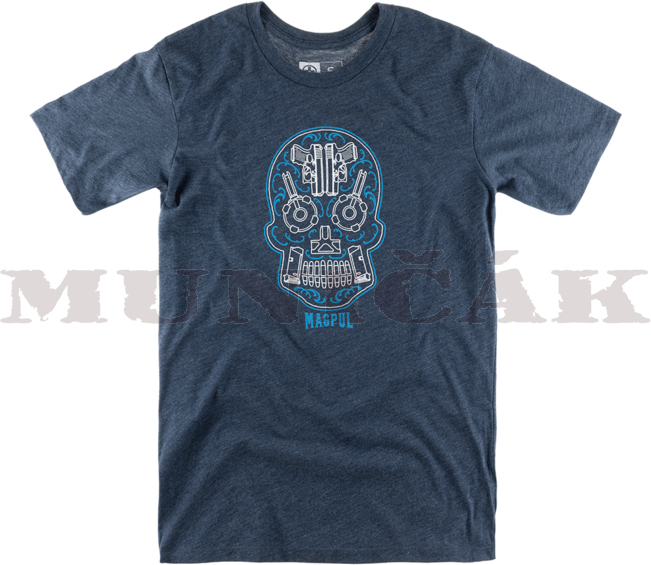 MAGPUL Tričko Sugar Skull Blend - navy (40856)