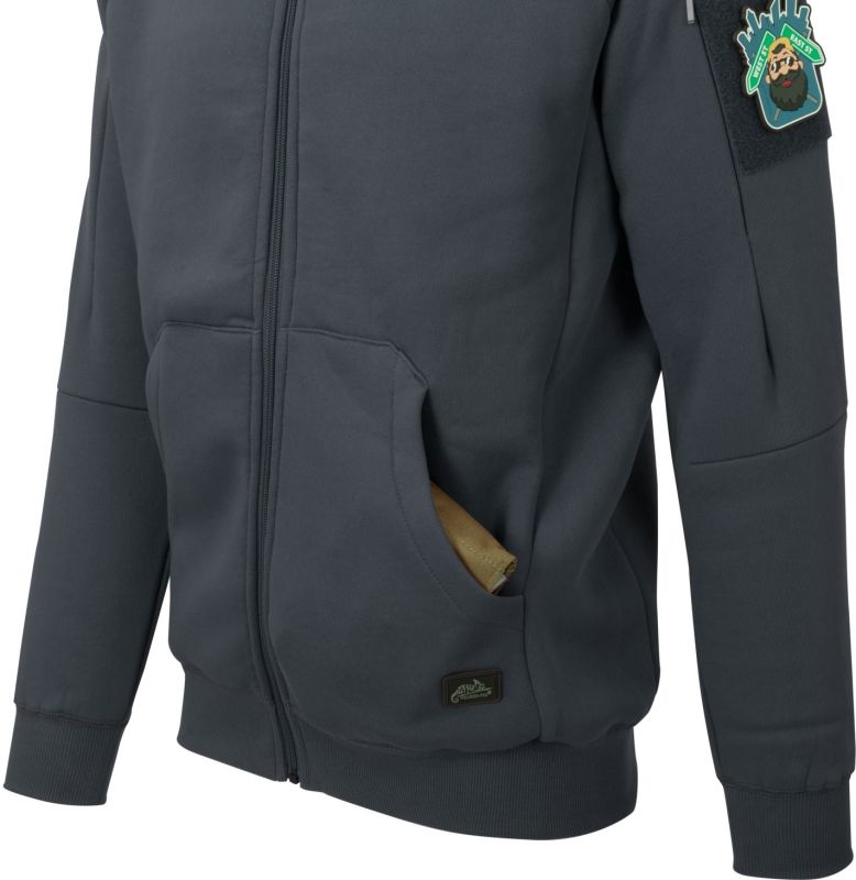 HELIKON Mikina s kapucňou Urban Tactical Hoodie Lite - zelená (BL-ULF-CB-82)