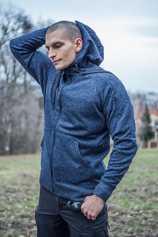 HELIKON Mikina s kapucňou Covert Tactical - modrá (BL-CHF-SF-M2)