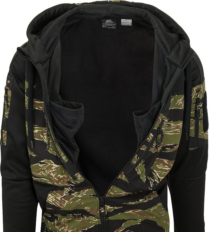 HELIKON Mikina s kapucňou ROGUE - čierna / čierny multicam (BL-RHF-PO-010CA)