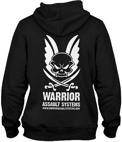 WARRIOR Mikina s kapucňou LOGO - čierna (W-EO-HOODIE-BLK)