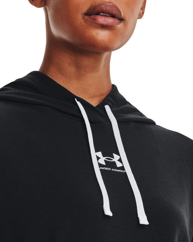 UNDER ARMOUR Mikina Rival Terry Hoodie - čierna (1369855-001)