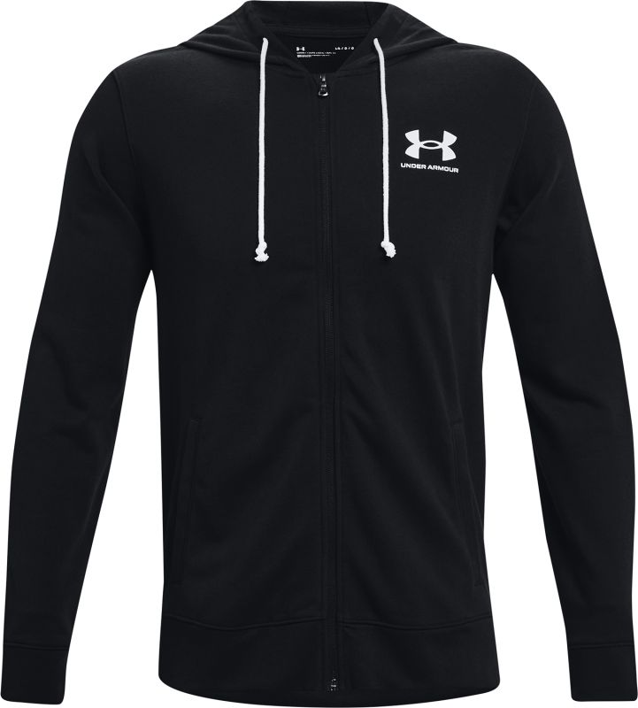 UNDER ARMOUR Mikina Rival Terry LC FZ - čierna (1370409-001)