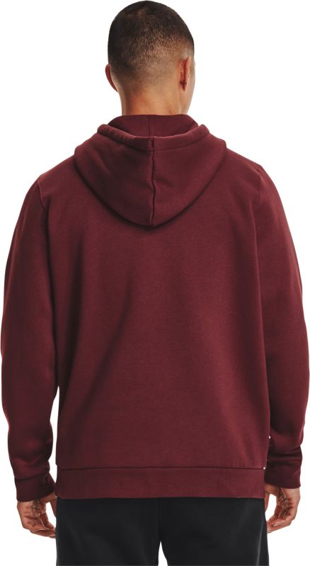 UNDER ARMOUR Mikina Essential Fleece FZ Hood - červená (1373881-690)
