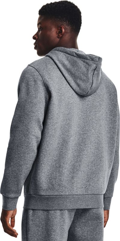 UNDER ARMOUR Mikina Essential Fleece FZ Hood - šedá (1373881-012)