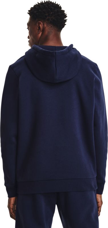 UNDER ARMOUR Mikina Essential Fleece FZ Hood - navy (1373881-410)