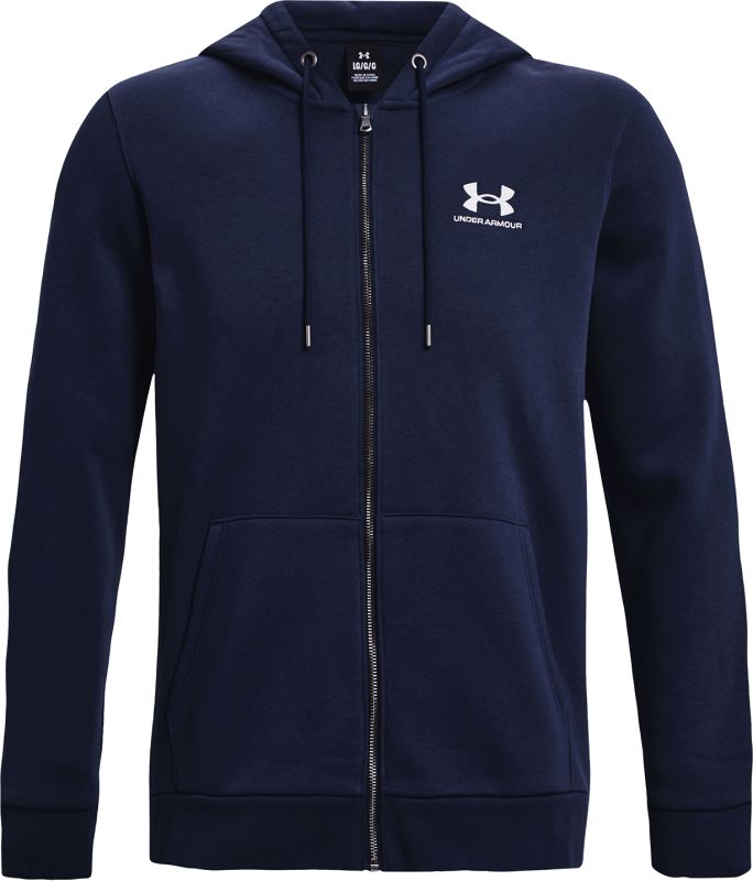 UNDER ARMOUR Mikina Essential Fleece FZ Hood - navy (1373881-410)