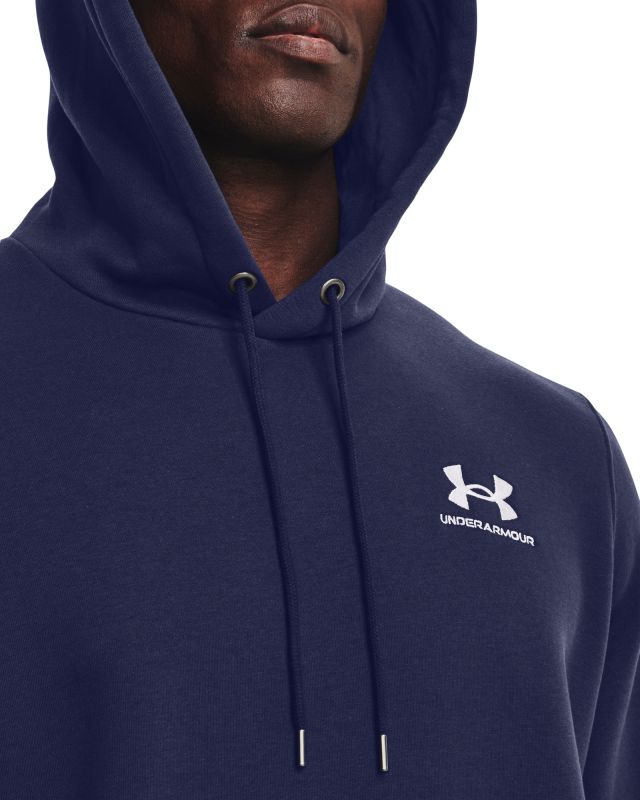 UNDER ARMOUR Mikina Essential Fleece Hoodie - navy (1373880-410)