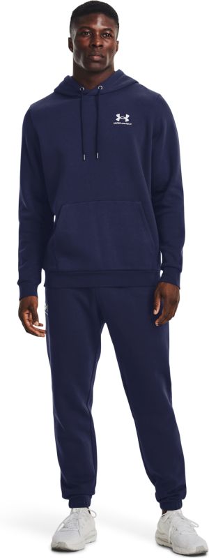 UNDER ARMOUR Mikina Essential Fleece Hoodie - navy (1373880-410)