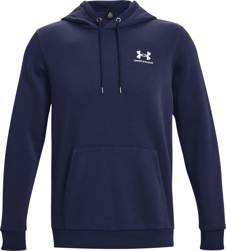 UNDER ARMOUR Mikina Essential Fleece Hoodie - navy (1373880-410)