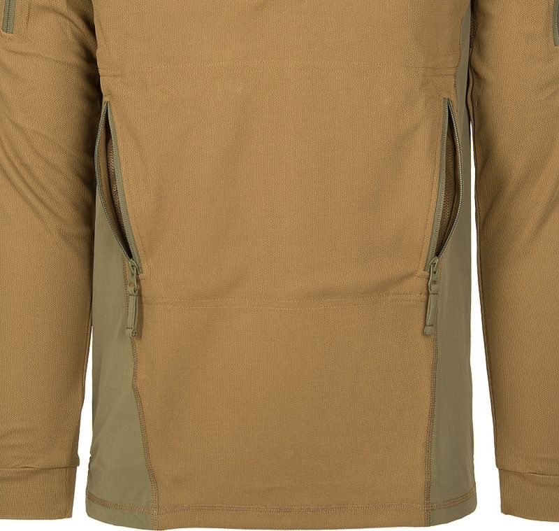 HELIKON Mikina s kapucňou RANGE HOODIE - TopCool - coyote / adaptive green (BL-BRH-TC-1112A)