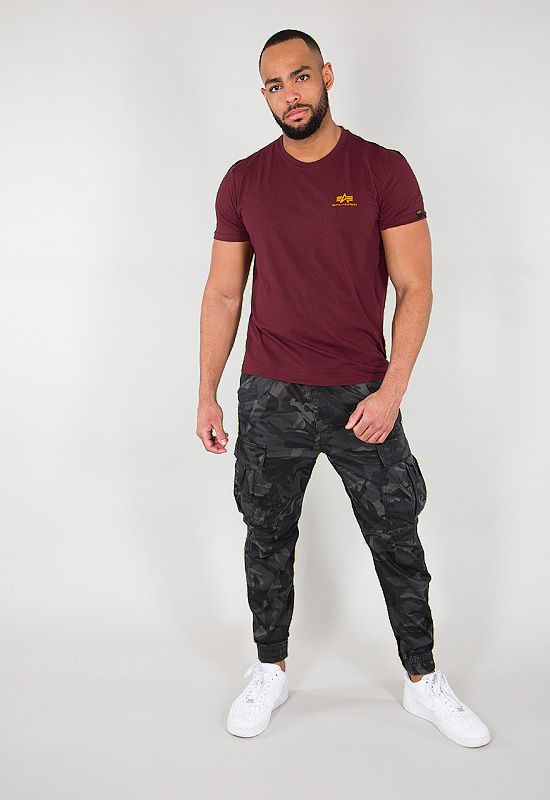 ALPHA INDUSTRIES Tričko BASIC T Small Logo - burgundy (188505/184)