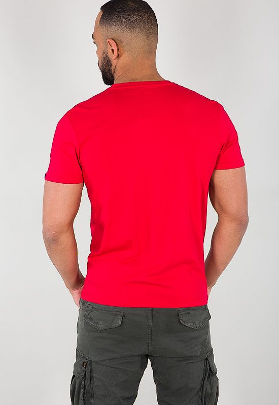 ALPHA INDUSTRIES Tričko BASIC T Small Logo - speed red (188505/328)