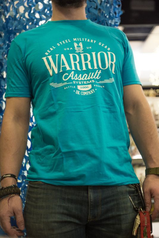 WARRIOR Tričko Vintage - caribbean blue (W-EO-TSHIRT-V-CAB)