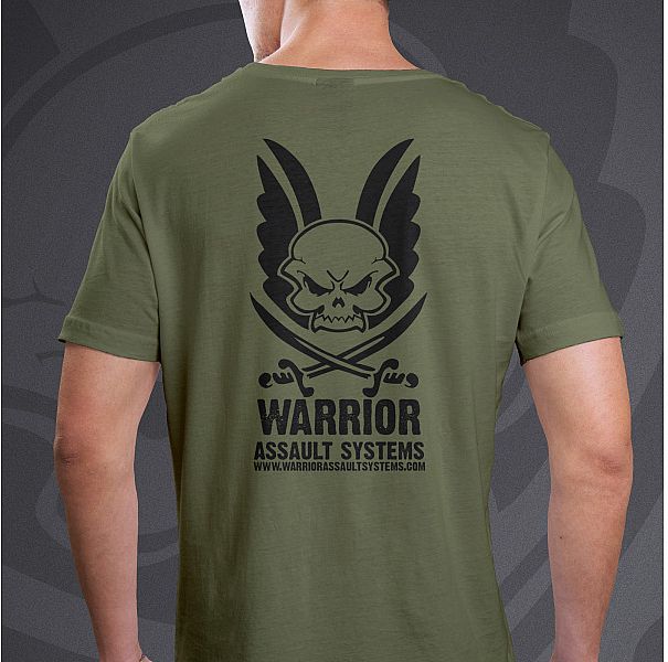 WARRIOR Tričko Vintage - olive drab (W-TSHIRT-OD)