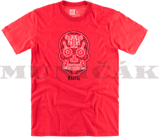 MAGPUL Tričko Sugar Skull Blend - red (40860)