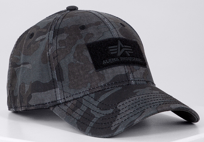 ALPHA INDUSTRIES Šiltovka VLC Cap Camo - black camo (168903C/125)