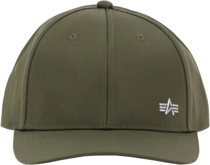 ALPHA INDUSTRIES Šiltovka Metal Label - dark olive (156905/142)