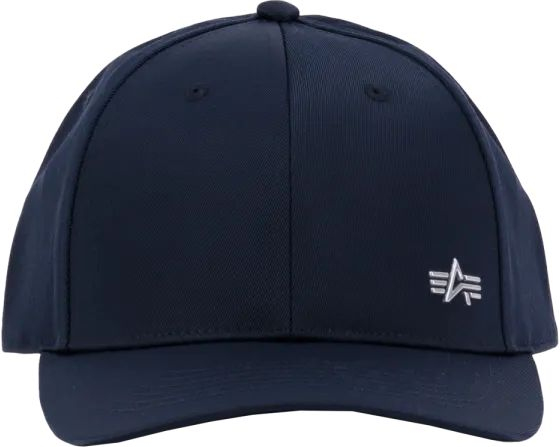 ALPHA INDUSTRIES Šiltovka Metal Label - rep blue / chrome (156905/376)