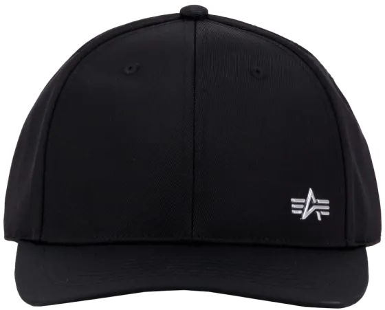 ALPHA INDUSTRIES Šiltovka Metal Label - black / metalsilver (156905/530)