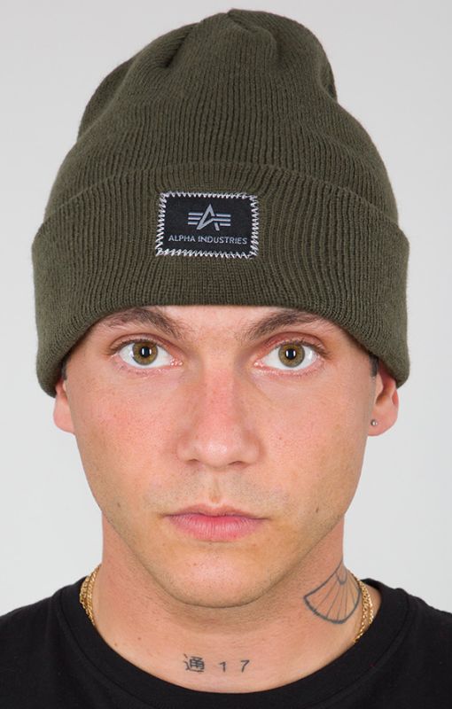 ALPHA INDUSTRIES Čiapka X-Fit Beanie - dark green (168905/257)