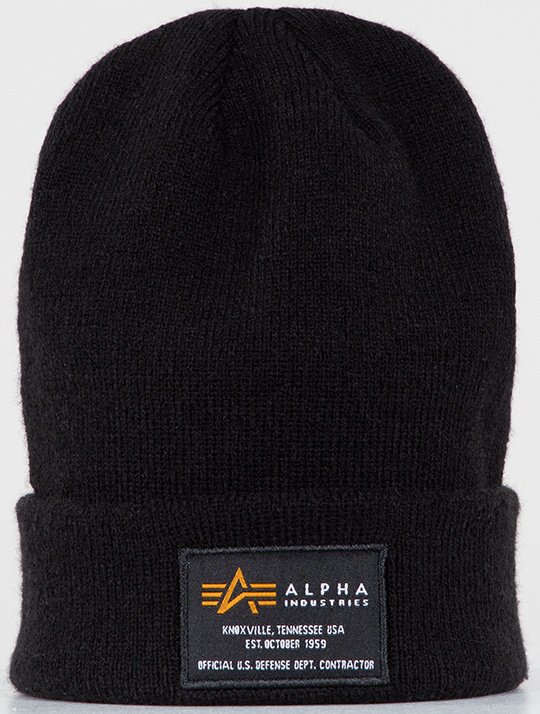 ALPHA INDUSTRIES Čiapka Crew Beanie - čierna (128924/03)