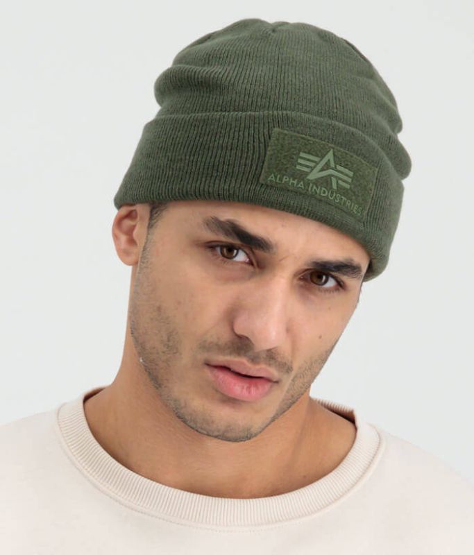 ALPHA INDUSTRIES Čiapka VLC Beanie - tmavo zelená (118943/257)